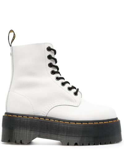 Shop Dr. Martens' Pascal Max Lace-up Ankle Boots In Weiss