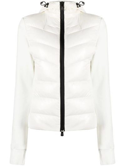 Moncler Grenoble Padded Front Zip Jacket In Crema ModeSens