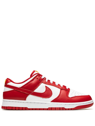 Shop Nike Dunk Low Retro "usc" Sneakers In Red