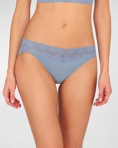 Shop Natori Bliss Perfection V-kini Briefs (one Size) In Windy Blue