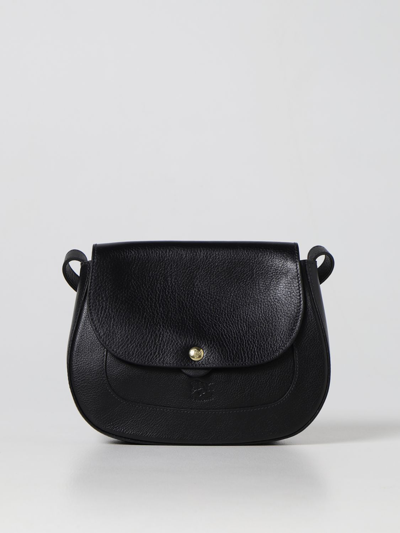 Shop Il Bisonte Soft Leather Bag In Black