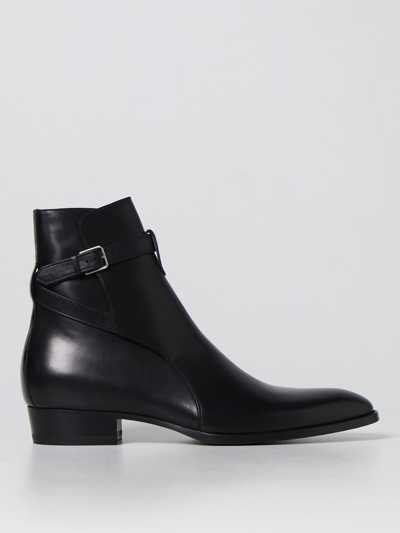 Shop Saint Laurent Boots  Men Color Black