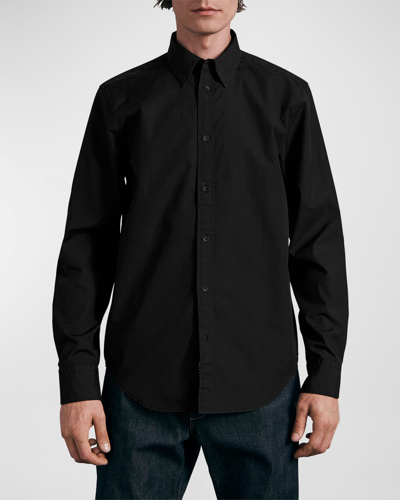 Shop Rag & Bone Men's Icon Zac 365 Sport Shirt In Black