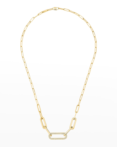 Shop Dinh Van Yellow Gold Maillon Diamond-link Necklace