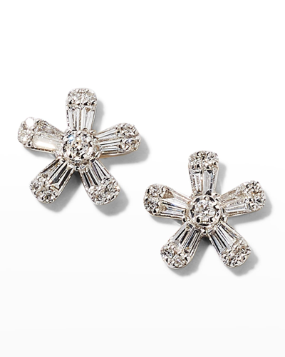 Shop Stone And Strand Flower Power Diamond Stud Earrings In Gold