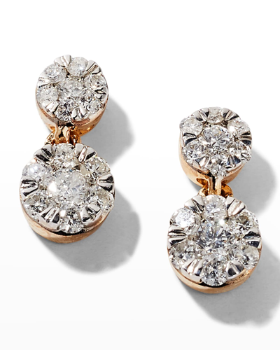 Shop Stone And Strand Diamond Burst Dangle Earrings In Gold