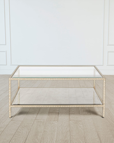 Shop Emporium Home For William D Scott Stud Coffee Table In Silver Leaf