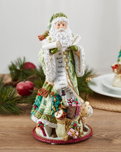 Shop Fitz And Floyd Holiday Home Green Musical Santa