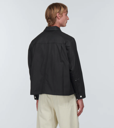 Shop Adish Qarnabeet Embroidered Blouson Jacket In Black