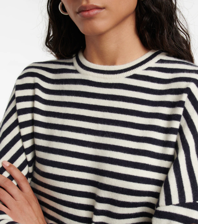 Extreme Cashmere N° 53 Crew Hop Cashmere-blend Sweater In Black