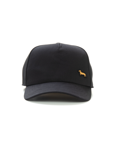 Shop Harmont & Blaine Peaked Hat In Black