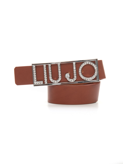 Shop Liu •jo Belt In Leather