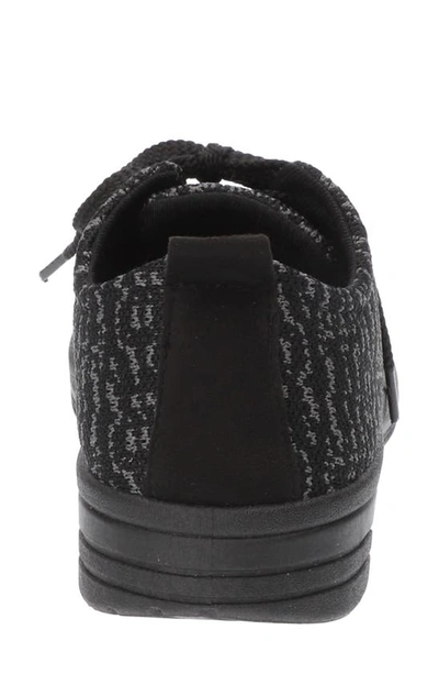 Shop Easy Street Command Knit Sneaker In Black/ Grey Knit