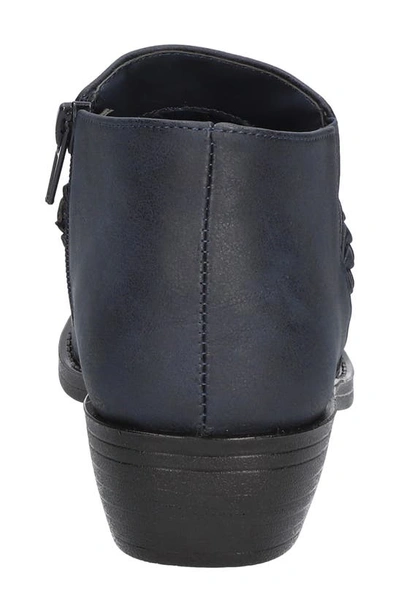 Shop Easy Street Jalia Braided Bootie In Navy/ Gore