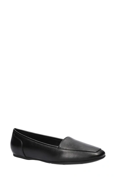Easy Street Thrill Womens Slip On Square Toe Loafers In Black