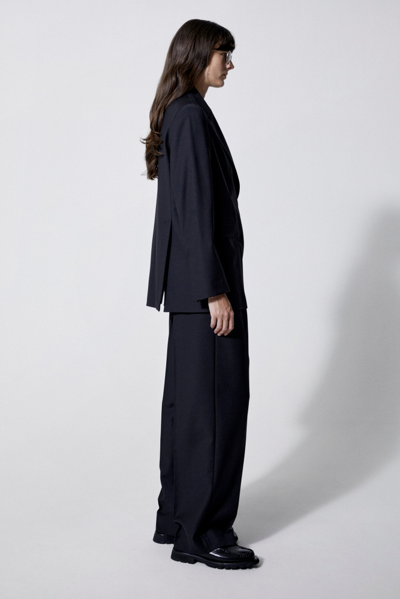 House Of Dagmar Black Virgin Wool Blazer In Black