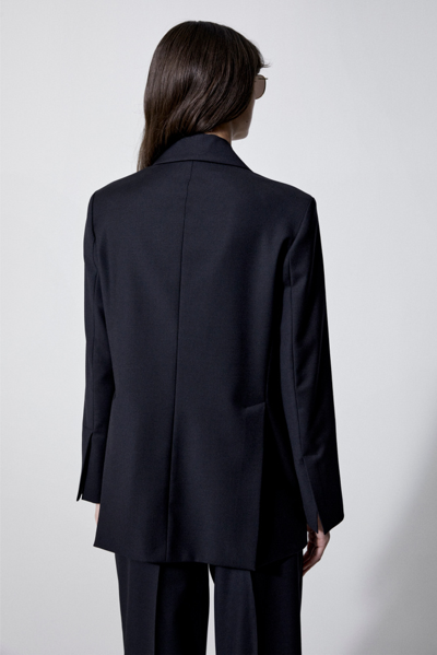House Of Dagmar Black Virgin Wool Blazer In Black