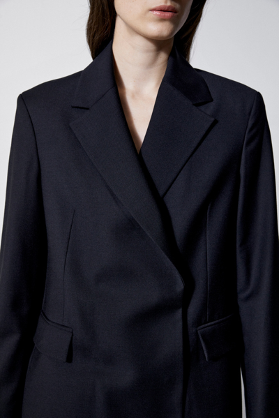 House Of Dagmar Black Virgin Wool Blazer In Black