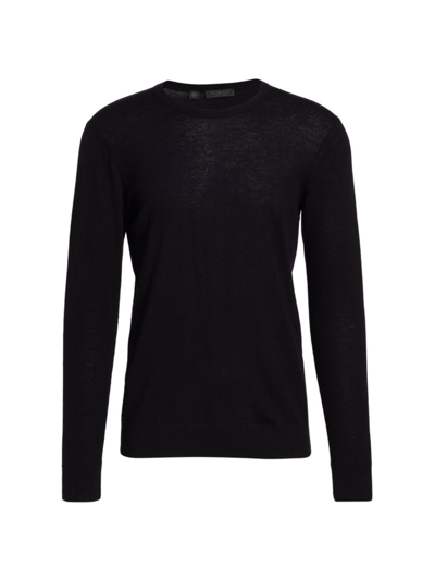 Shop Saks Fifth Avenue Men's Collection Lightweight Cashmere Crewneck Sweater In Moonless