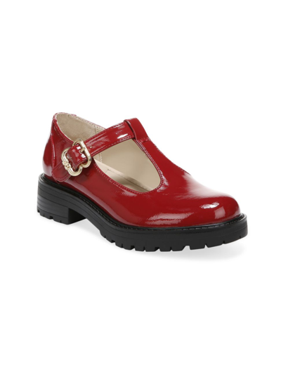 Shop Sam Edelman Little Girl's & Girl's Taelor Loafers In Dark Red