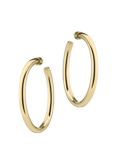 Shop Jennifer Fisher Women's Law 10k-gold-plated Hoop Earrings In Yellow Gold
