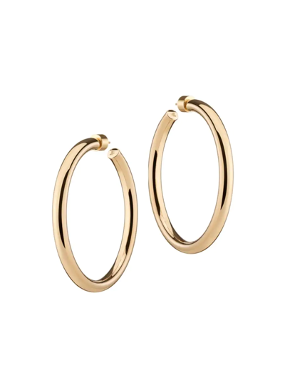 Shop Jennifer Fisher Women's Natasha 10k-gold-plated Hoop Earrings In Yellow Gold