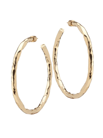 Shop Jennifer Fisher Women's Hailey 10k-gold-plated Hoop Earrings In Yellow Gold