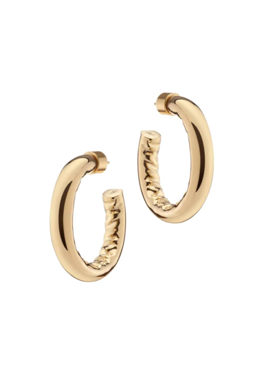 Shop Jennifer Fisher Women's Jennifer 10k-gold-plated Mini Hoop Earrings In Yellow Gold