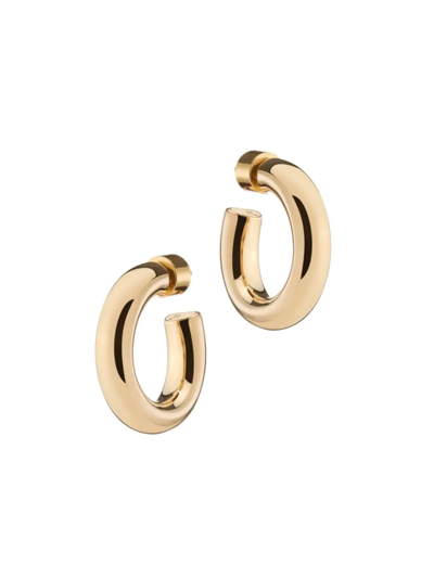 Shop Jennifer Fisher Women's Samira 10k-gold-plated Hoop Earrings In Yellow Gold