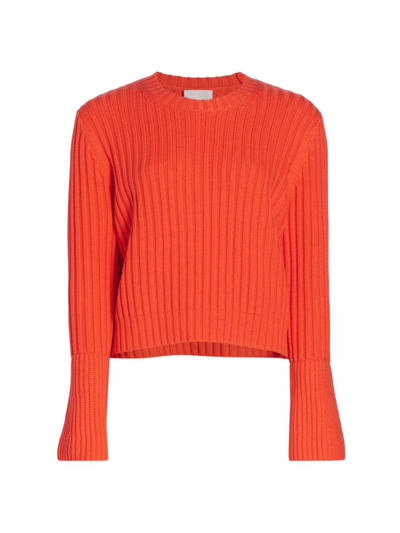 Shop Twp Women's Her Boy Rib-knit Sweater In Orange
