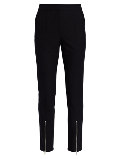 Shop Derek Lam 10 Crosby Women's Van Cropped Zipper Pants In Black