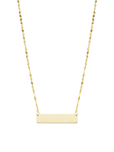 ORADINA WOMEN'S 14K YELLOW GOLD BROOKLYN BAR CHOKER 