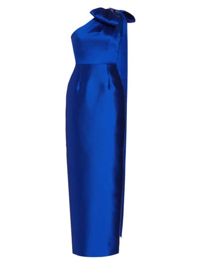 Shop Alexia Maria Women's Gabriella Column Gown In Royal Blue