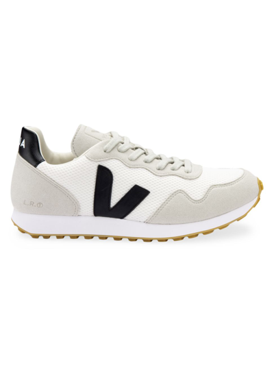 Shop Veja Men's Sdu Natural Sneakers In White Black Natural