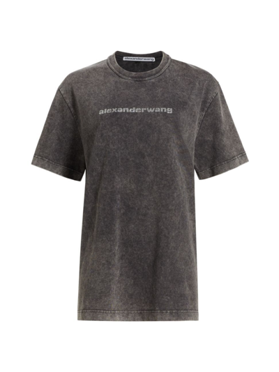 Alexander Wang Short-sleeve Grill Graphic T-shirt In Black | ModeSens