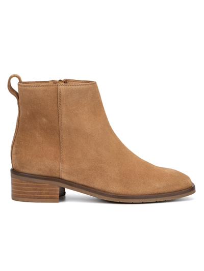 Shop Aquatalia Women's Carisa Suede Ankle Boots In Whiskey