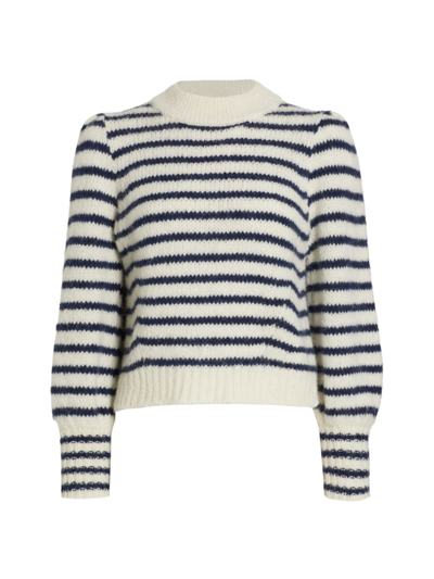 Shop Eleven Six Kate Stripe Sweater In Ivory Navy