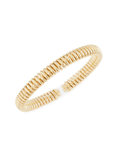 Shop Saks Fifth Avenue Women's 14k Yellow Gold Spiral Bangle