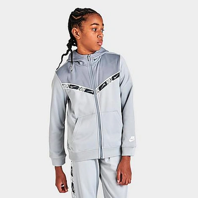 Nike Kids' Boys' Sportswear Repeat Tape Full-zip Hoodie In Light Smoke Grey  | ModeSens