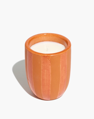 Shop Mw Striped Ceramic Candle