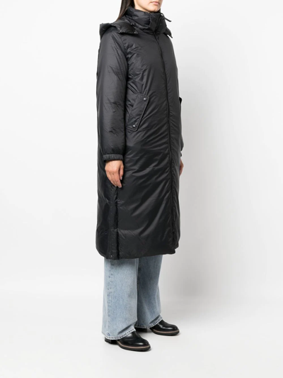 Shop Yves Salomon Reversible Ultra-light Down Parka In Black