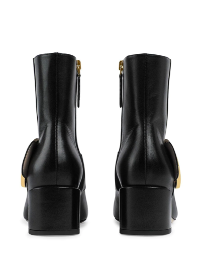 Shop Gucci Blondie 55mm Ankle Boots In Schwarz