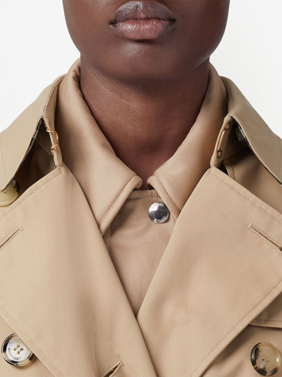 Shop Burberry The Long Waterloo Heritage Trench Coat In Nude