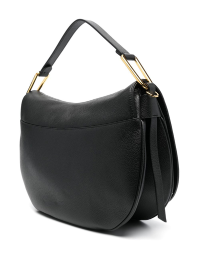 Shop Coccinelle Maggie Leather Shoulder Bag In Schwarz