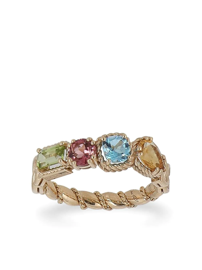 Shop Dolce & Gabbana 18kt Yellow Gold Gemstone Ring