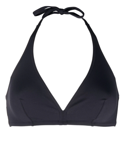 Shop Eres Halterneck Triangle Bikini Top In Blau