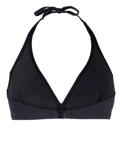 Shop Eres Halterneck Triangle Bikini Top In Blau