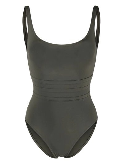Shop Eres Panelled-waist Swimsuit In Grün