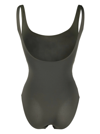 Shop Eres Panelled-waist Swimsuit In Grün