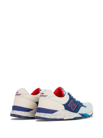 New Balance 850 Panelled Suede Trainers In Blue | ModeSens